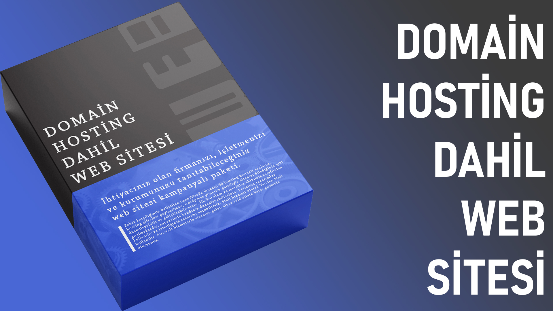 DOMAİN HOSTİNG DAHİL E-TİCARET SİTESİ